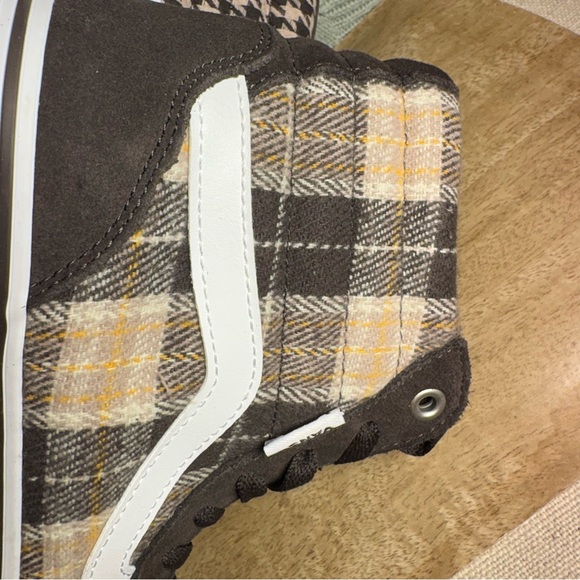 Vans Filmore Hi Pla, Plaid Mix Brown/White platform sole- Sz 8.5 VN0A5EM7NWH new - Picture 10 of 14